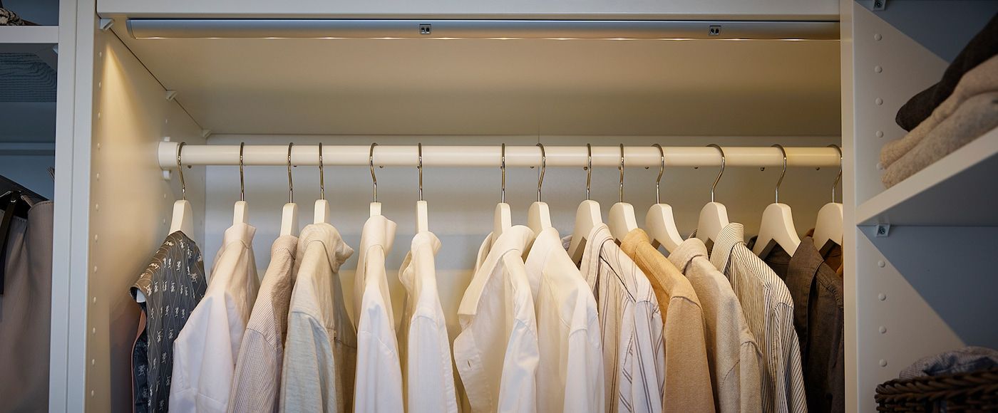 Komplement White, Clothes Rail, 50 Cm – Ikea Regarding Clothes Rack Wardrobes (View 3 of 15)