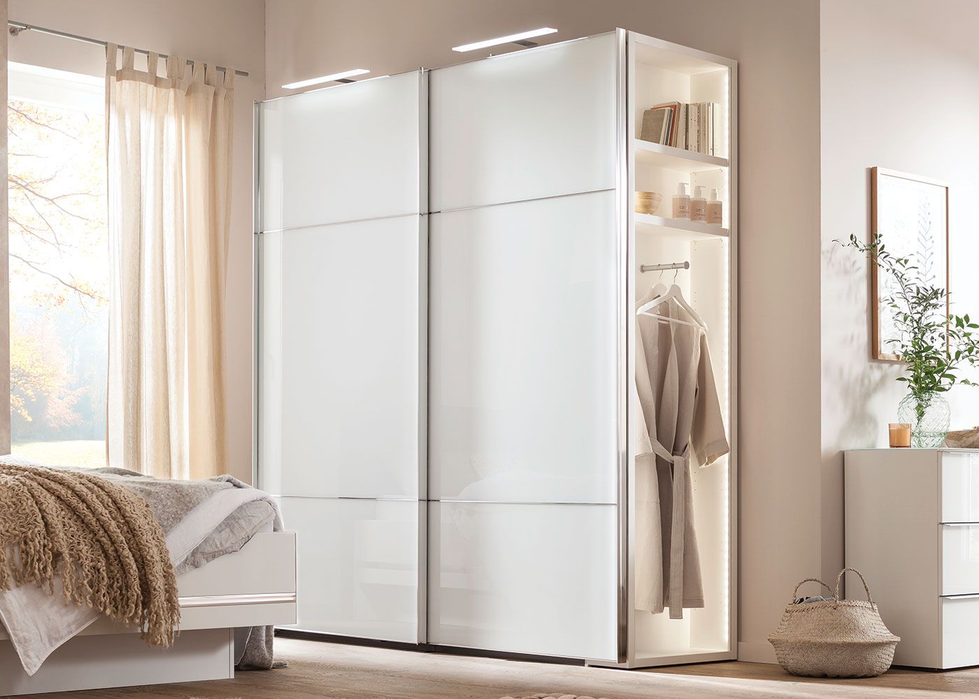 Nolte Möbel Marcato 2.3 Sliding 2 Door Wardrobe – Midfurn Furniture  Superstore With 2 Door Wardrobes (Photo 15 of 15)