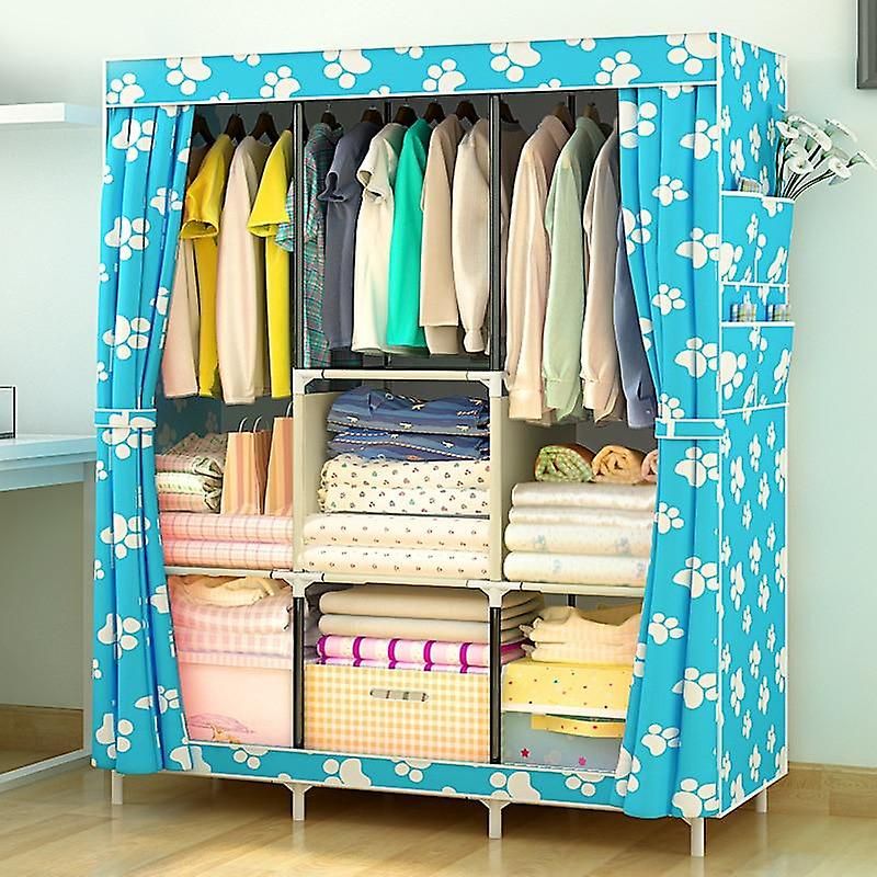 Non Woven Cloth Wardrobe Fabric Closet, Portable Folding Storage Cabinet |  Fruugo Fr In Portable Wardrobes (Photo 1 of 15)