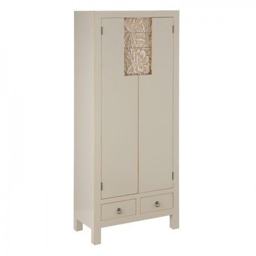 Old Taupe Metal Wardrobe With 6 Drawers And 2 Doors Seresti – Ixia |  Loftattitude Intended For Metal Wardrobes (Photo 11 of 15)