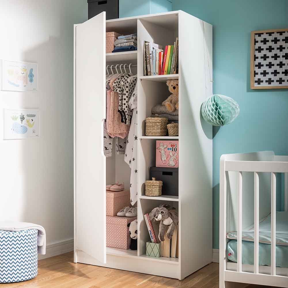 Pick The Perfect Nursery Wardrobe With Cuckooland | Cuckooland Inside Double Rail Nursery Wardrobes (Photo 6 of 15)