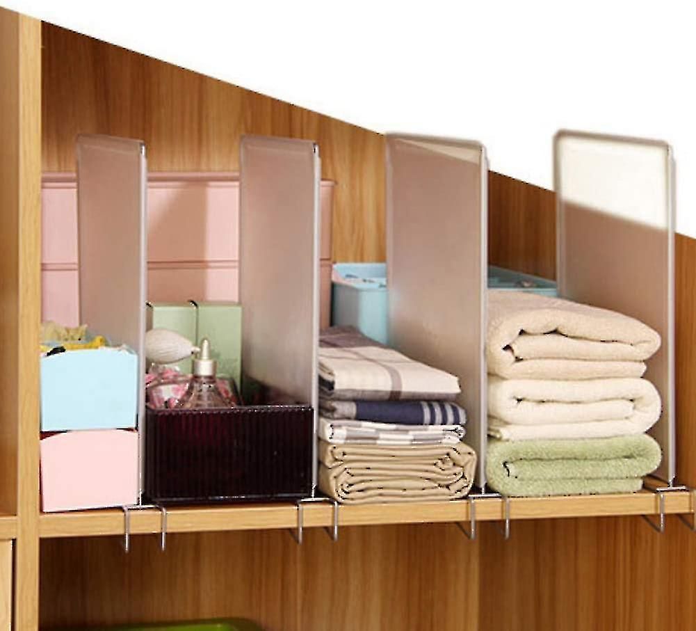 Removable Closet Divider Shelf, 4 Pcs/set Wardrobe Divide Clothing Organize  | Fruugo It With 4 Shelf Closet Wardrobes (Photo 1 of 15)