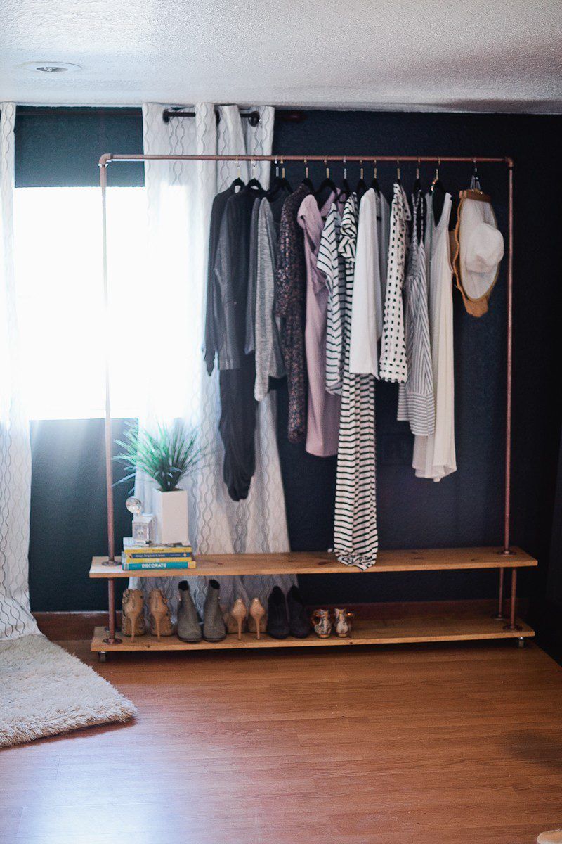 Rolling Diy Garment Rack For Your Wardrobe – Fresh Mommy Blog For Built In Garment Rack Wardrobes (Photo 9 of 15)