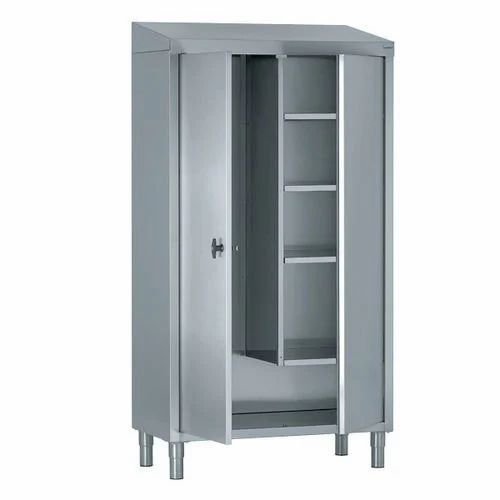 Silver Stainless Steel Wardrobe Cabinet, For Home For Silver Metal Wardrobes (Photo 14 of 15)