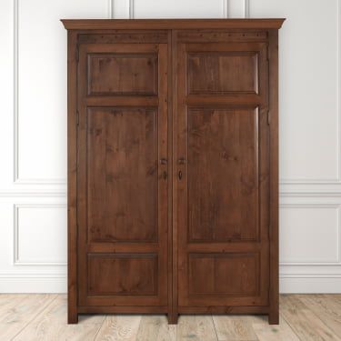 Solid Wood 2 Door Large Emperor Wardrobe With Free Delivery Within Large Wooden Wardrobes (View 2 of 15)