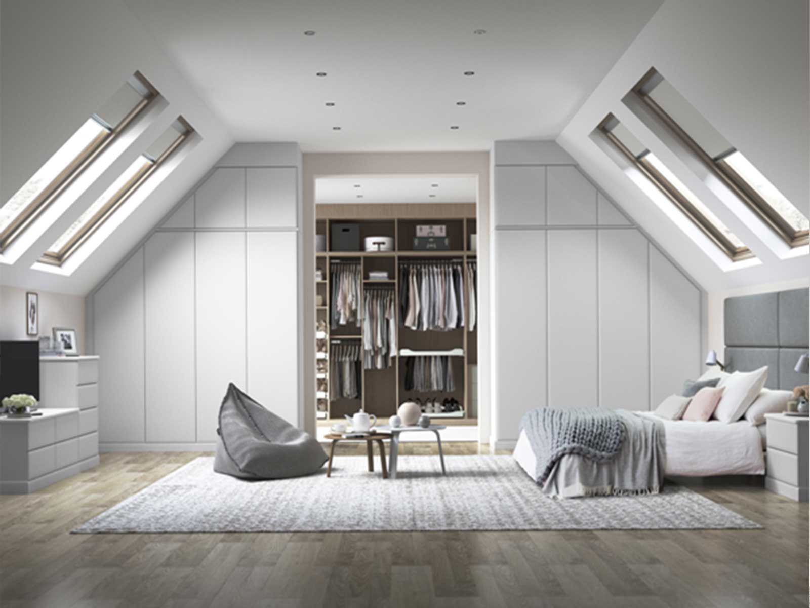 Space Saving Ideas For Your Loft Bedroom – Kingswood At Home Intended For Space Saving Wardrobes (View 13 of 15)