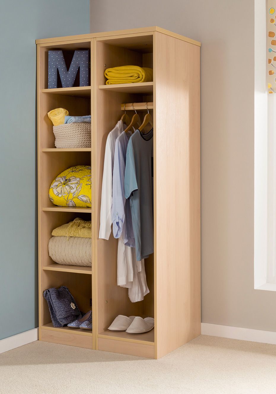 Tough Plus Open Wardrobe/shelf Unit – Tough Furniture Intended For Wardrobe With Shelves (Photo 4 of 15)