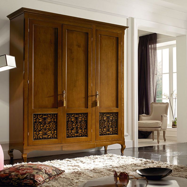 Traditional Wardrobe – Capri – Villa Nova Italia – Lacquered Wood / With  Swing Doors Throughout Traditional Wardrobes (Photo 3 of 15)