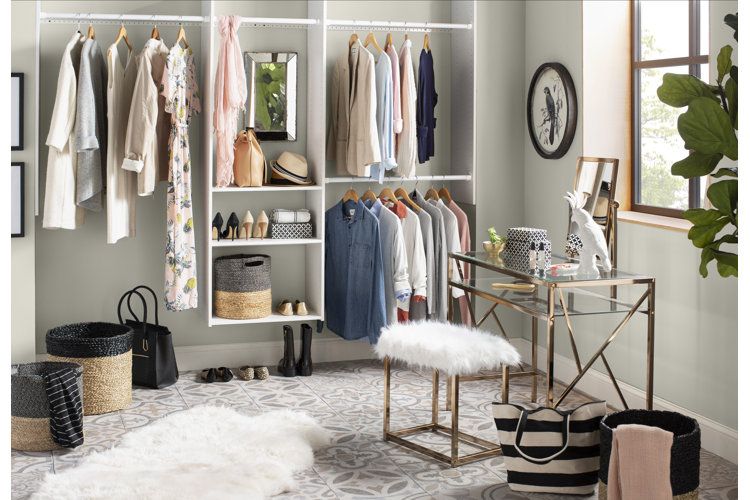 Walk In Closet Sizes For The Wardrobe Of Your Dreams | Wayfair With Regard To Medium Size Wardrobes (View 15 of 15)