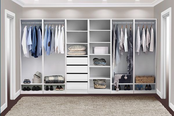 Walk In Wardrobe 6 Shelf Unit White – Flexi Storage In 6 Shelf Wardrobes (View 3 of 15)