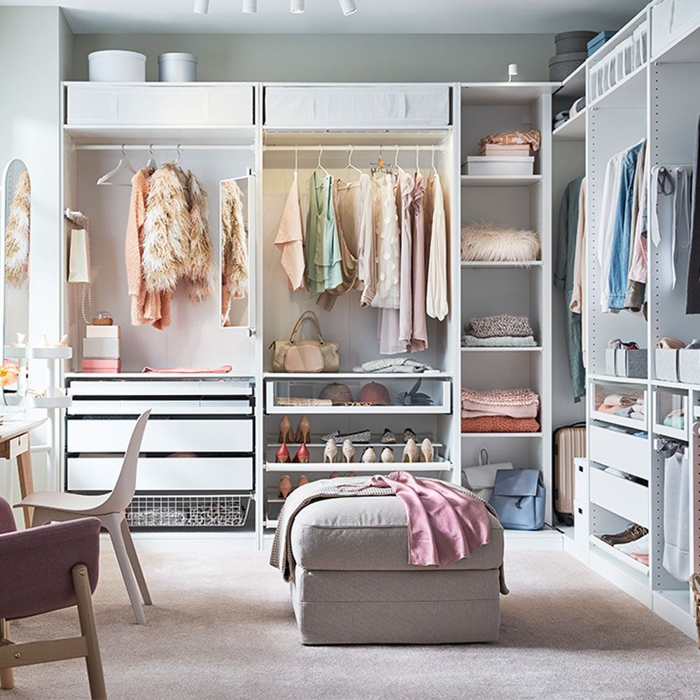 Wardrobe Storage Ideas – Tips For Organising Your Closet | Ideal Home Regarding Space Saving Wardrobes (View 12 of 15)