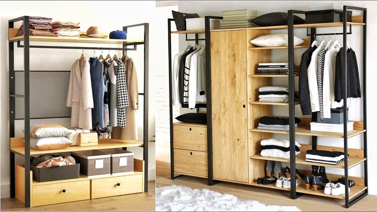Wood & Metal Wardrobe Design | Metal Closet Design | Furniture Design –  Youtube With Metal Wardrobes (Photo 3 of 15)