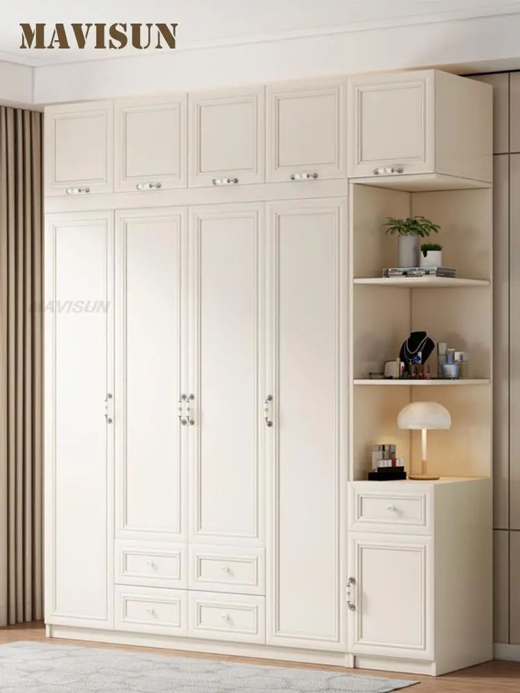 Wood Wardrobe Clothes Organizer Closet | Wardrobe Closet Bedroom Clothes –  White – Aliexpress Inside Garment Cabinet Wardrobes (View 13 of 15)