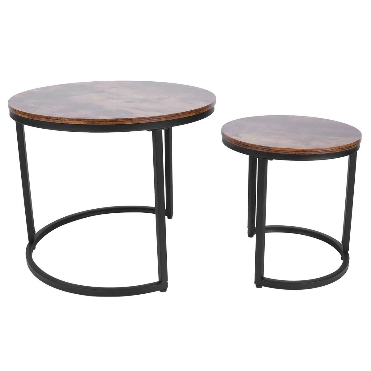 1 Set Industrial Nesting Coffee Table Side Table Set For Balcony Living  Room (View 13 of 15)