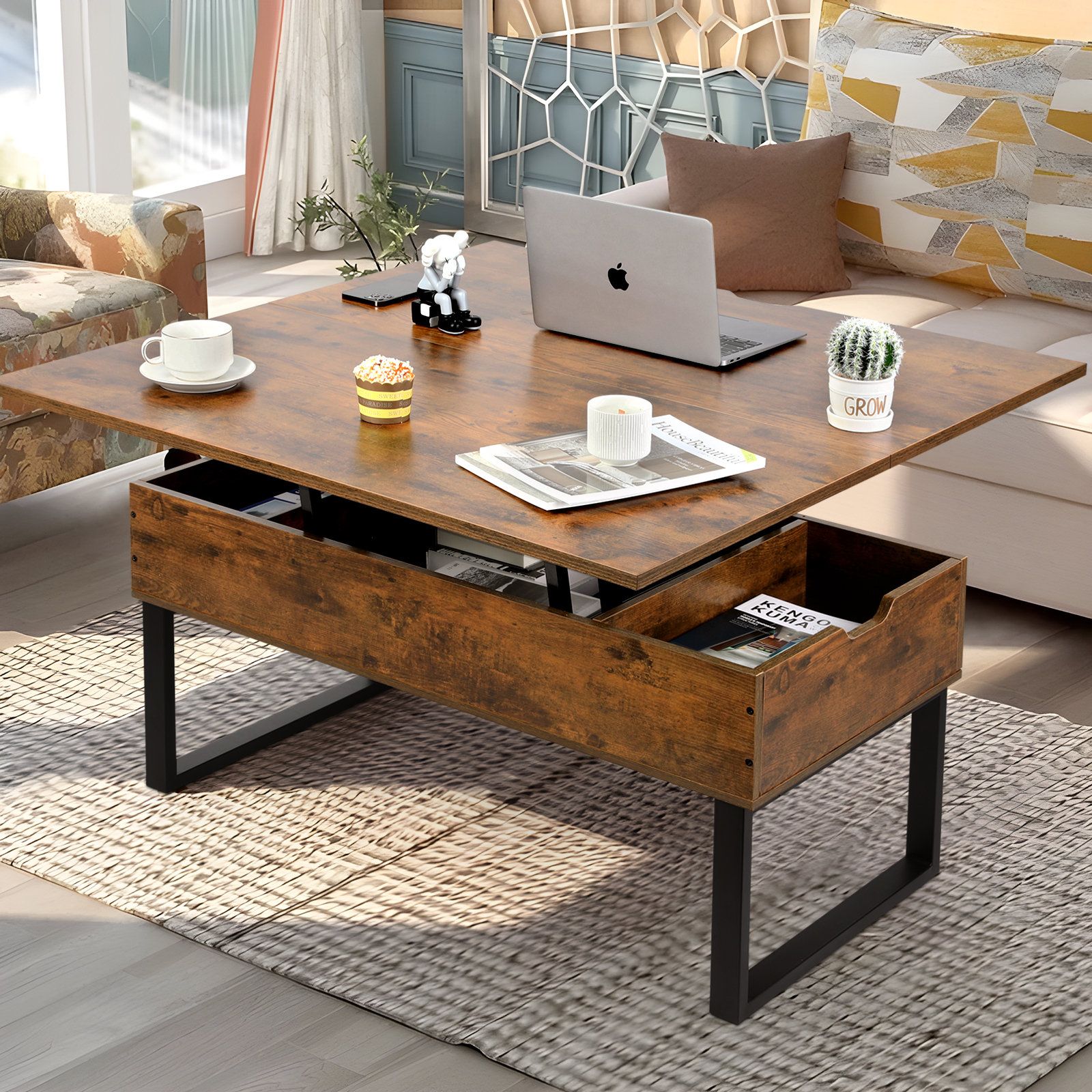 17 Stories Allyssia Lift Top Coffee Table & Reviews | Wayfair With Regard To Wood Lift Top Coffee Tables (Photo 2 of 15)