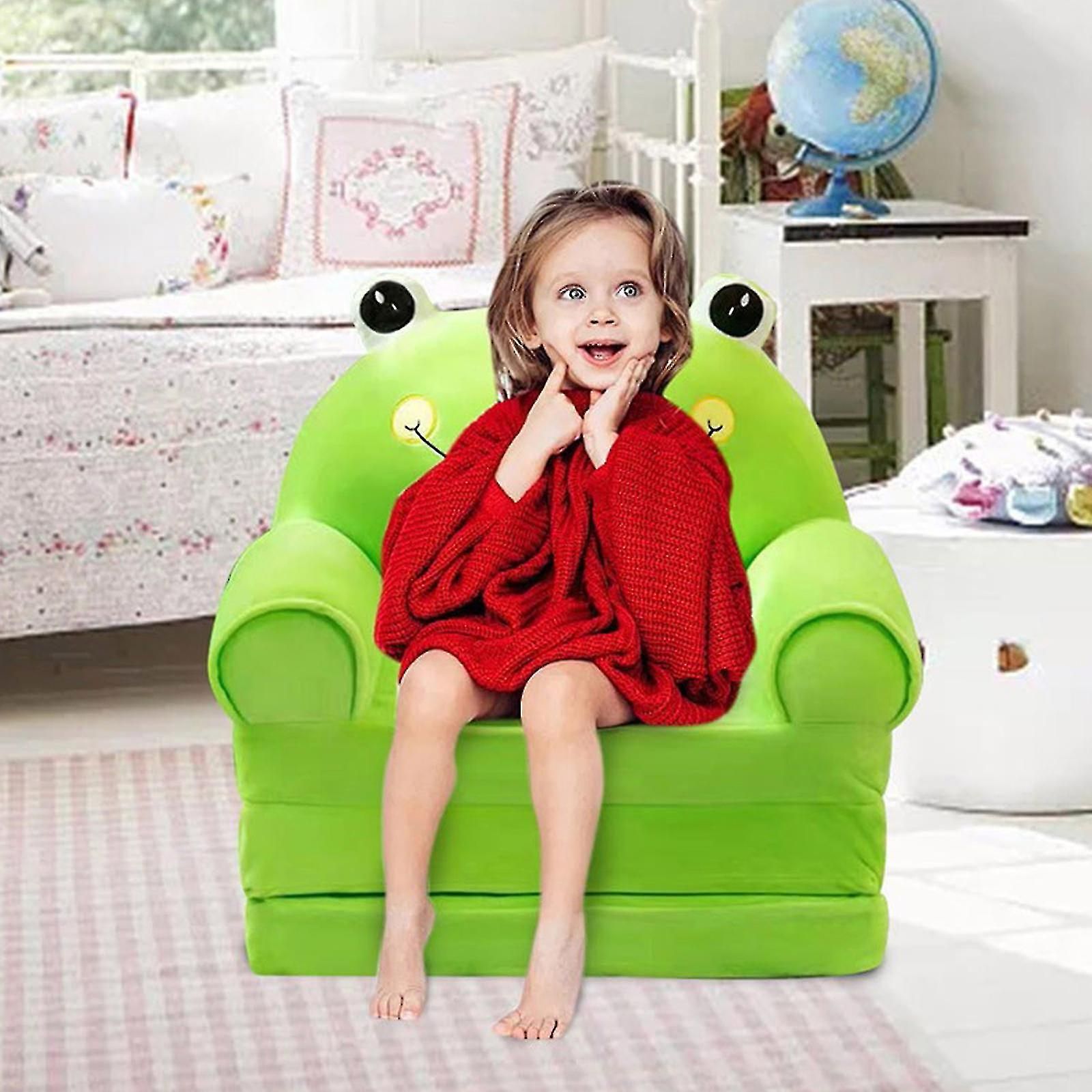 2 In 1 Foldable Plush Foldable Kids Sofa Backrest Armchair Children Sofa  Cute High Quality(without Liner Filler ) | Fruugo Bh For 2 In 1 Foldable Sofas (Photo 5 of 15)