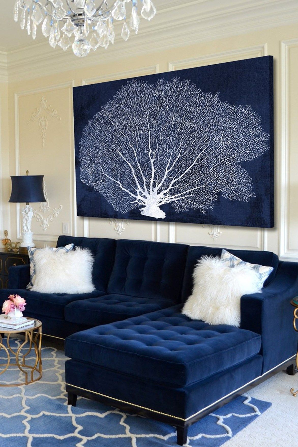 25 Stunning Blue Velvet Sofa Living Room Ideas | Blue And White Living  Room, Blue Couch Living, Blue Couch Living Room In Sofas In Blue (Photo 5 of 15)