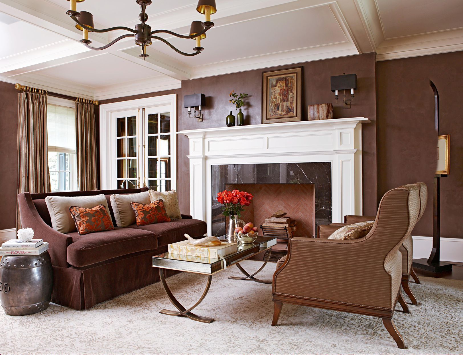28 Brown Couch Ideas For Living Rooms With Regard To Sofas In Chocolate Brown (View 7 of 15)