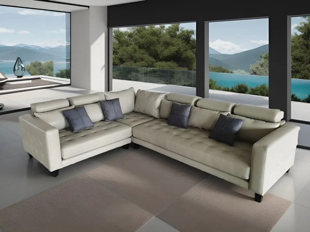 3 Piece Modern Leather Sectional Sofa Set S158 (custom Made Options) | Ebay In 3 Piece Leather Sectional Sofa Sets (Photo 4 of 15)