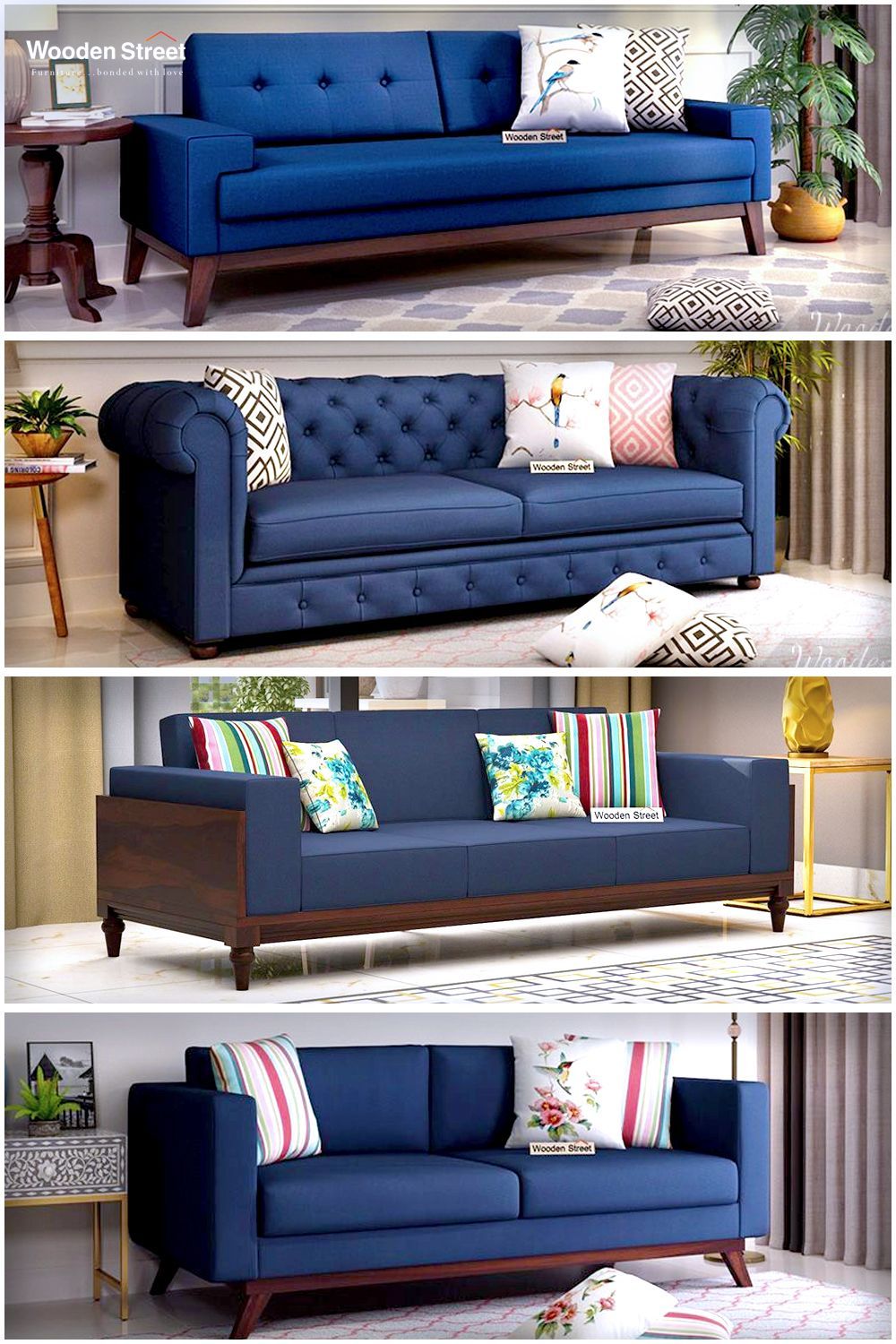3 Seater Sofa | Wooden Sofa Designs, Sofa Bed Design, Sofa Table Decor Pertaining To Modern 3 Seater Sofas (View 15 of 15)
