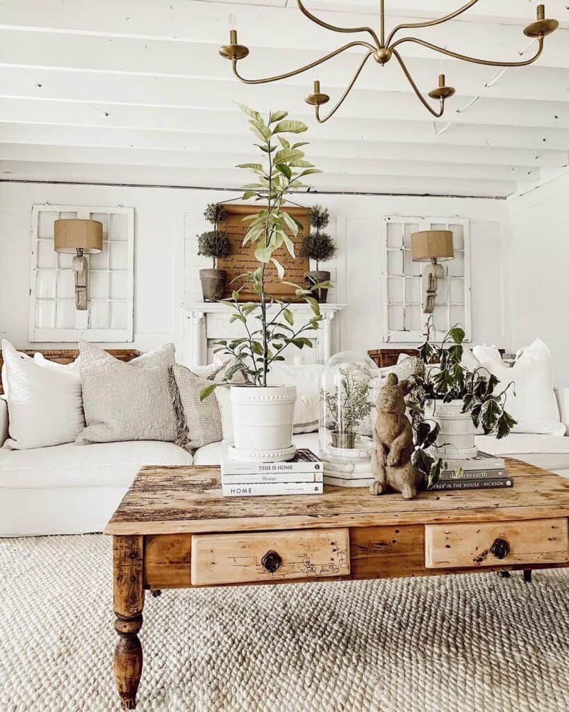 33 Coffee Table Decor Ideas With Regard To Living Room Farmhouse Coffee Tables (Photo 12 of 15)