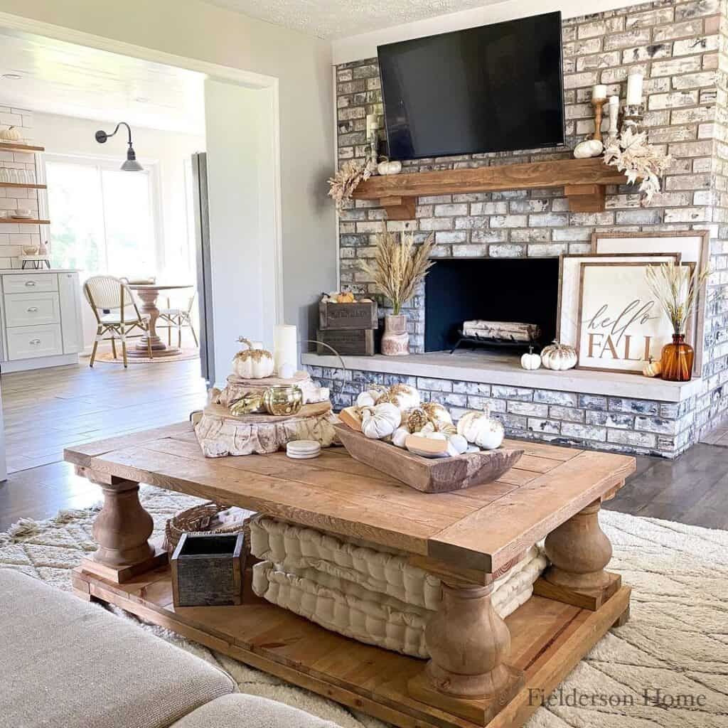 39 Farmhouse Coffee Tables To Define Your Style & Living Space Inside Modern Farmhouse Coffee Table Sets (View 5 of 15)