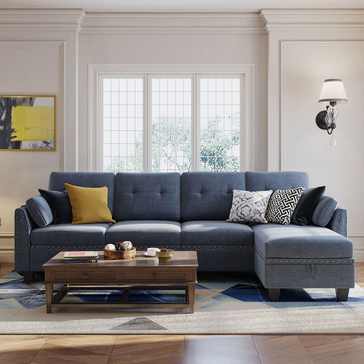 Displaying Photos of Reversible Sectional Sofas (View 12 of 15 Photos)