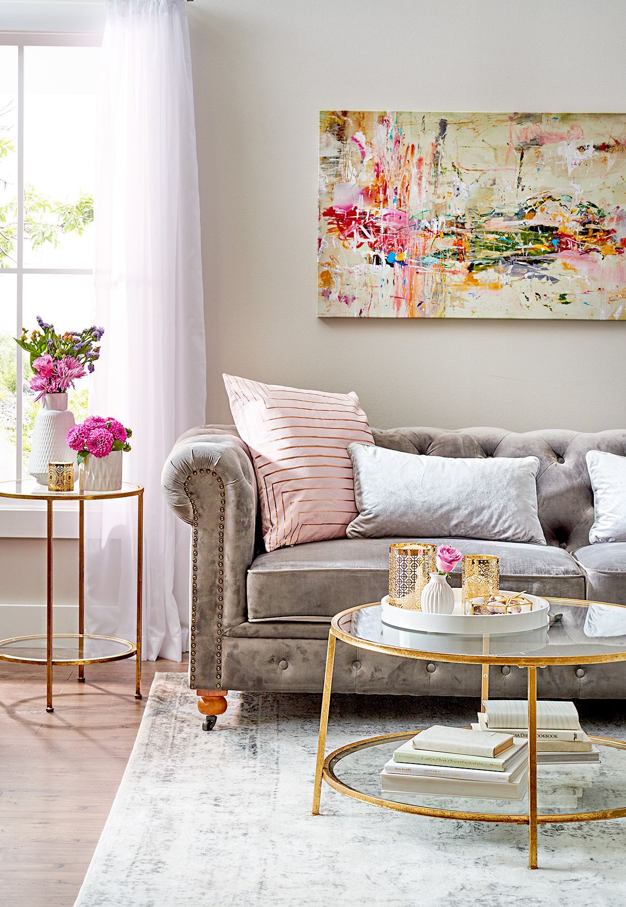 7 Flawless Ways To Style A Gray Sofa Pertaining To Dark Grey Loveseat Sofas (Photo 11 of 15)