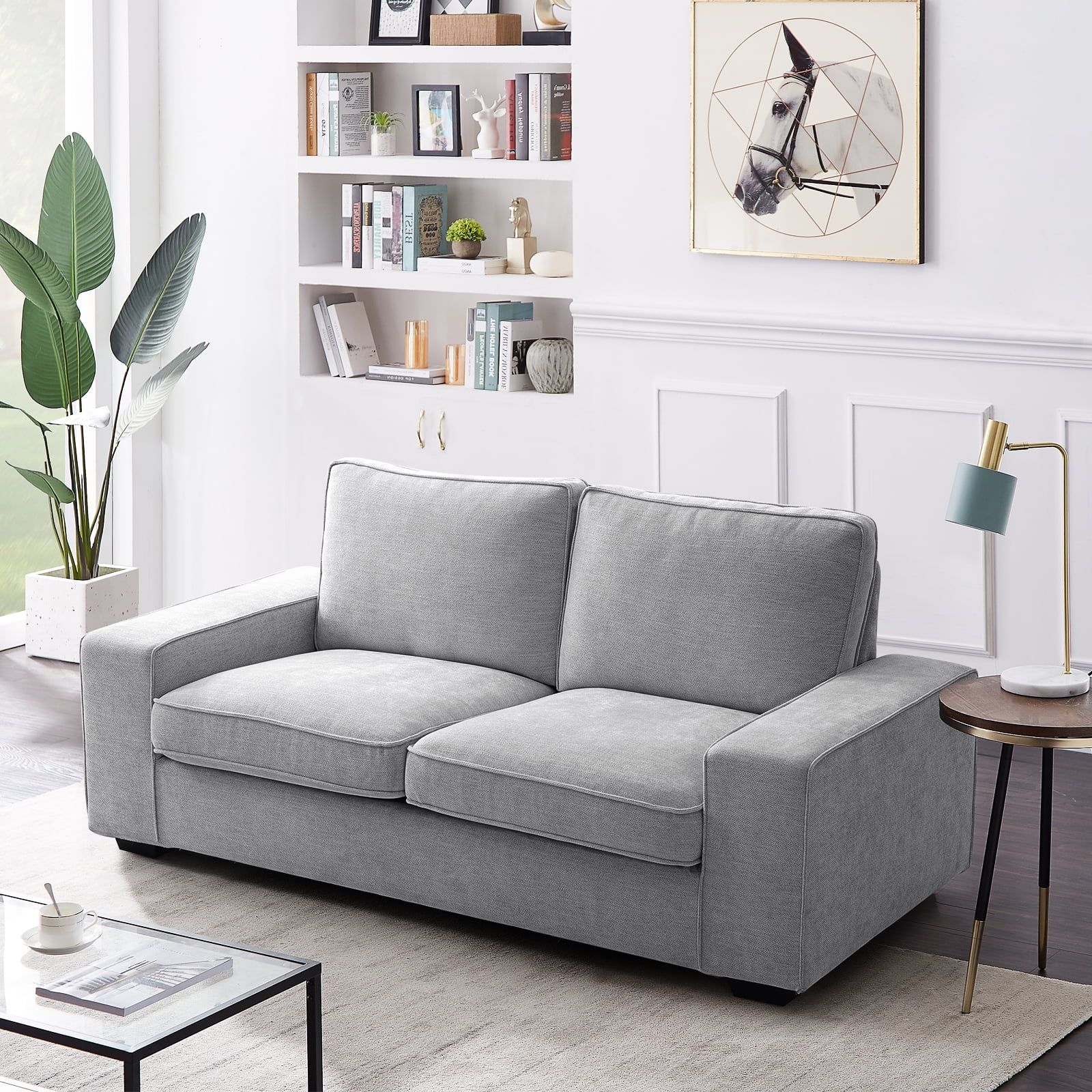 Featured Photo of The 15 Best Collection of Modern Light Grey Loveseat Sofas