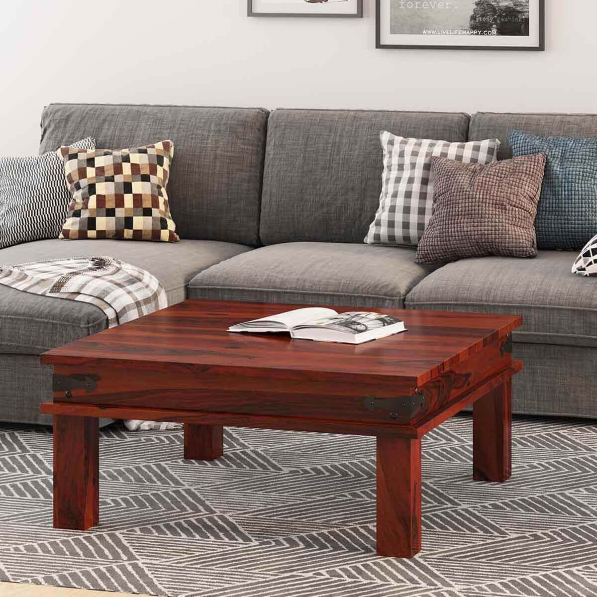 Altamont Transitional Solid Wood Square Coffee Table. With Transitional Square Coffee Tables (Photo 1 of 15)