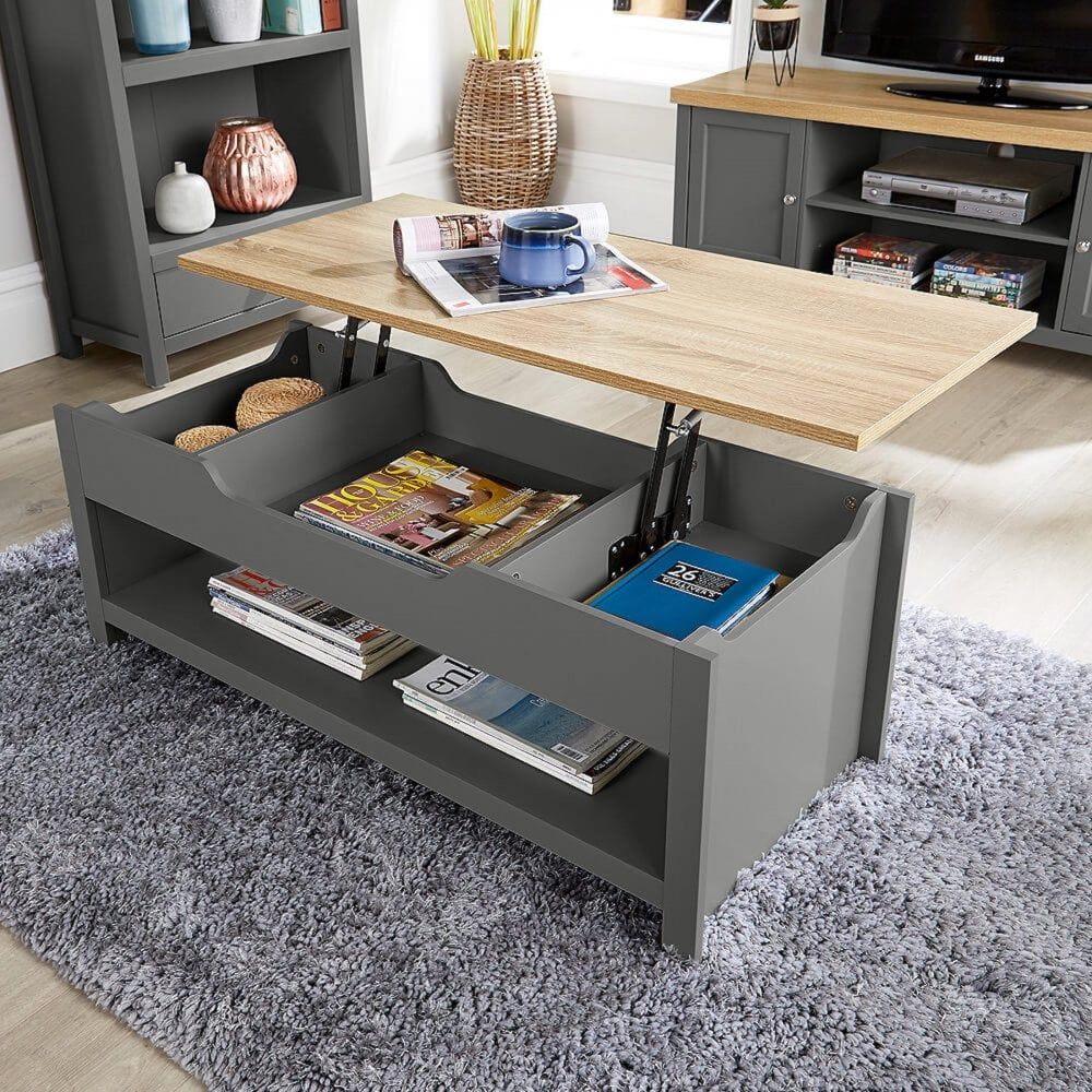 Avon Lift Up Coffee Table With Hidden Storage – Big Furniture Warehouse Inside Coffee Tables With Hidden Compartments (View 12 of 15)