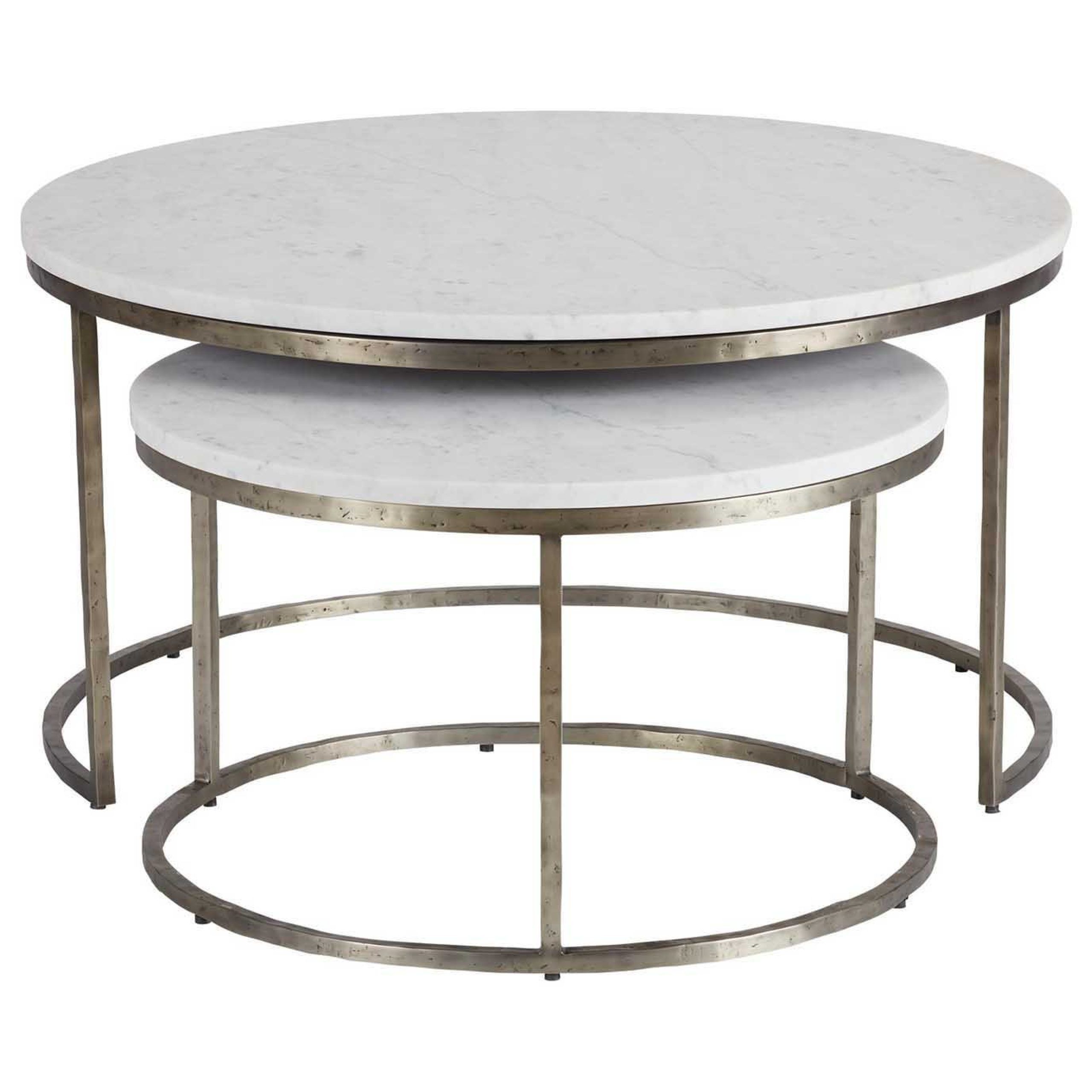 Bayliss Marble Top Coffee Table | Nesting Table | Ethan Allen Within Nesting Coffee Tables (Photo 10 of 15)