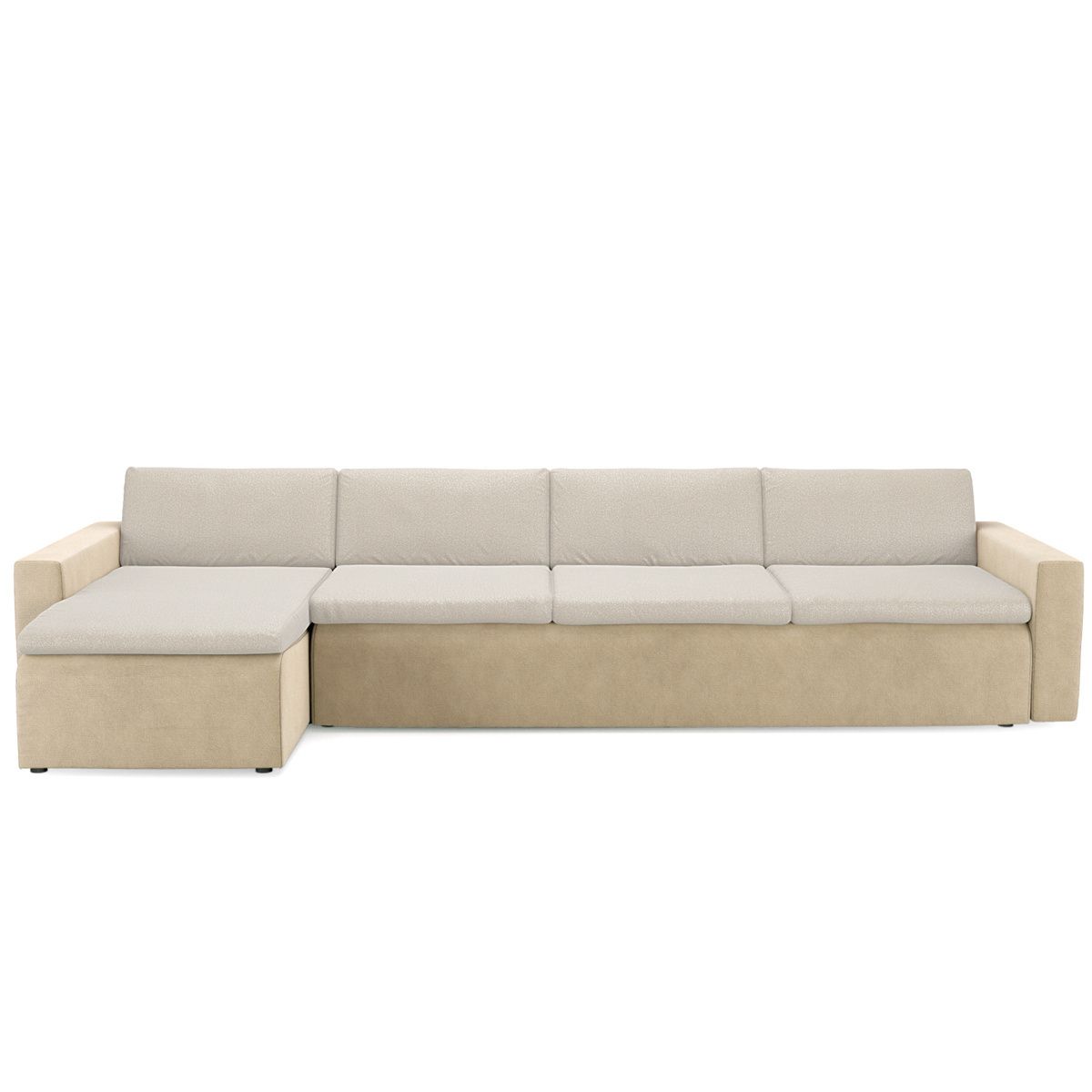 Beige Mohair And Wool Corner Sofa – Aldo – The Socialite Family Throughout Microfiber Sectional Corner Sofas (Photo 6 of 15)
