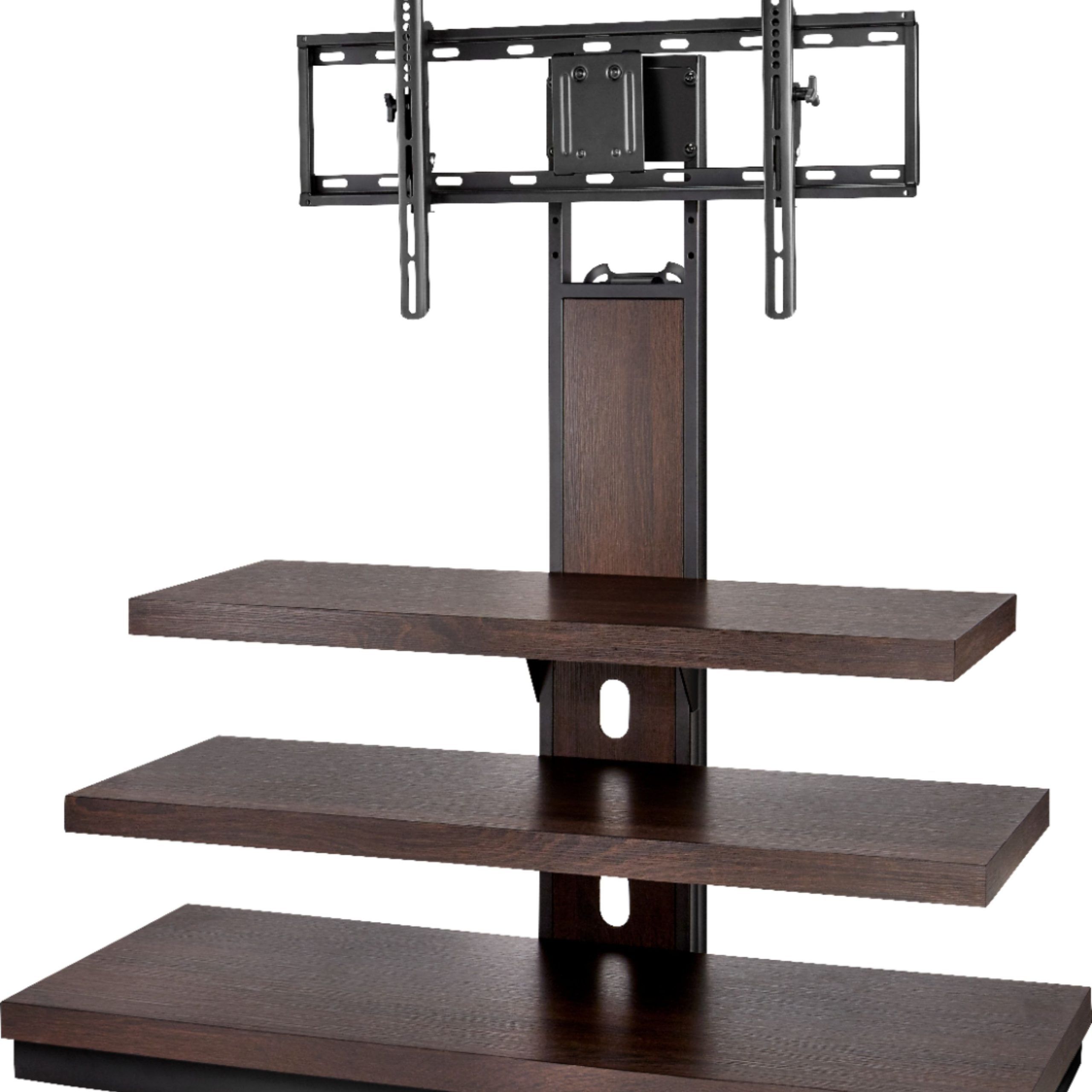 Best Buy: Insignia™ Tv Stand For Most Flat Panel Tvs Up To 55" Dark Brown  Ns Hwmc1848 For Top Shelf Mount Tv Stands (View 2 of 15)