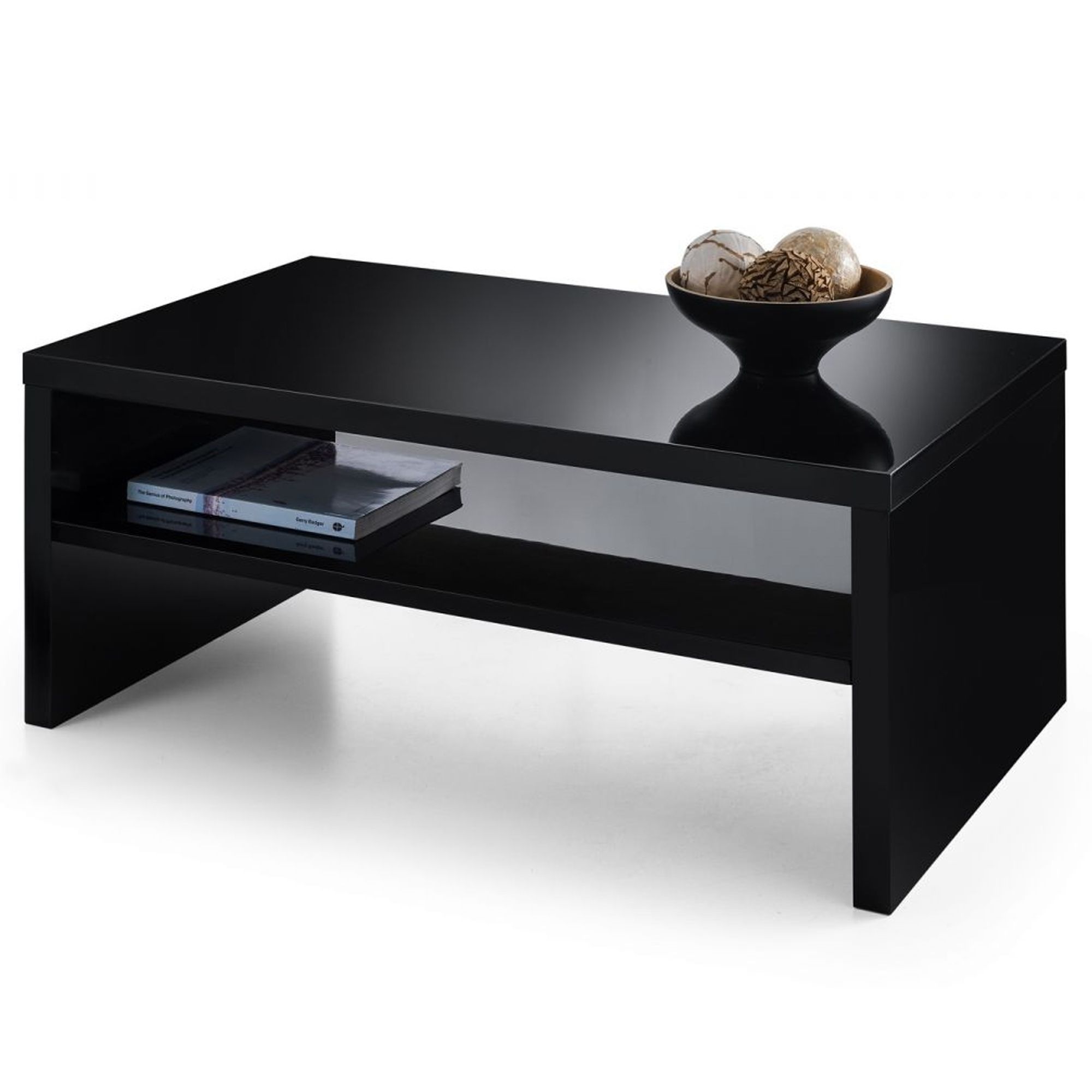 Black Metro High Gloss Coffee Table | Contemporary Lounge Furniture Within High Gloss Black Coffee Tables (Photo 2 of 15)