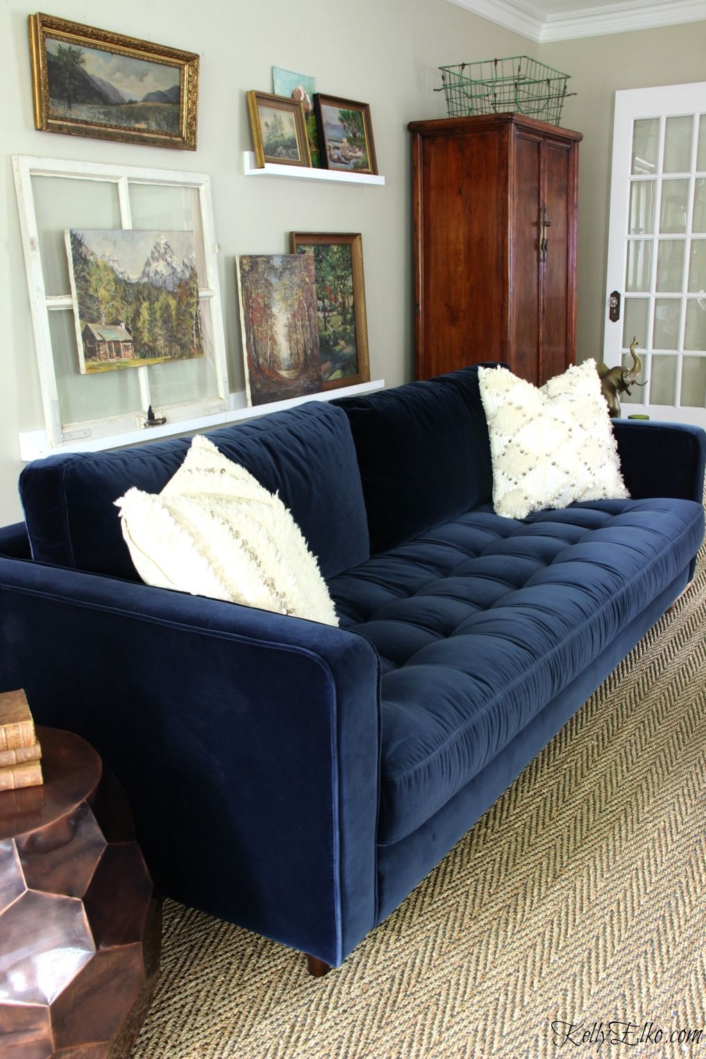 Blue Is A Neutral – New Blue Sofa – Kelly Elko With Sofas In Blue (View 10 of 15)