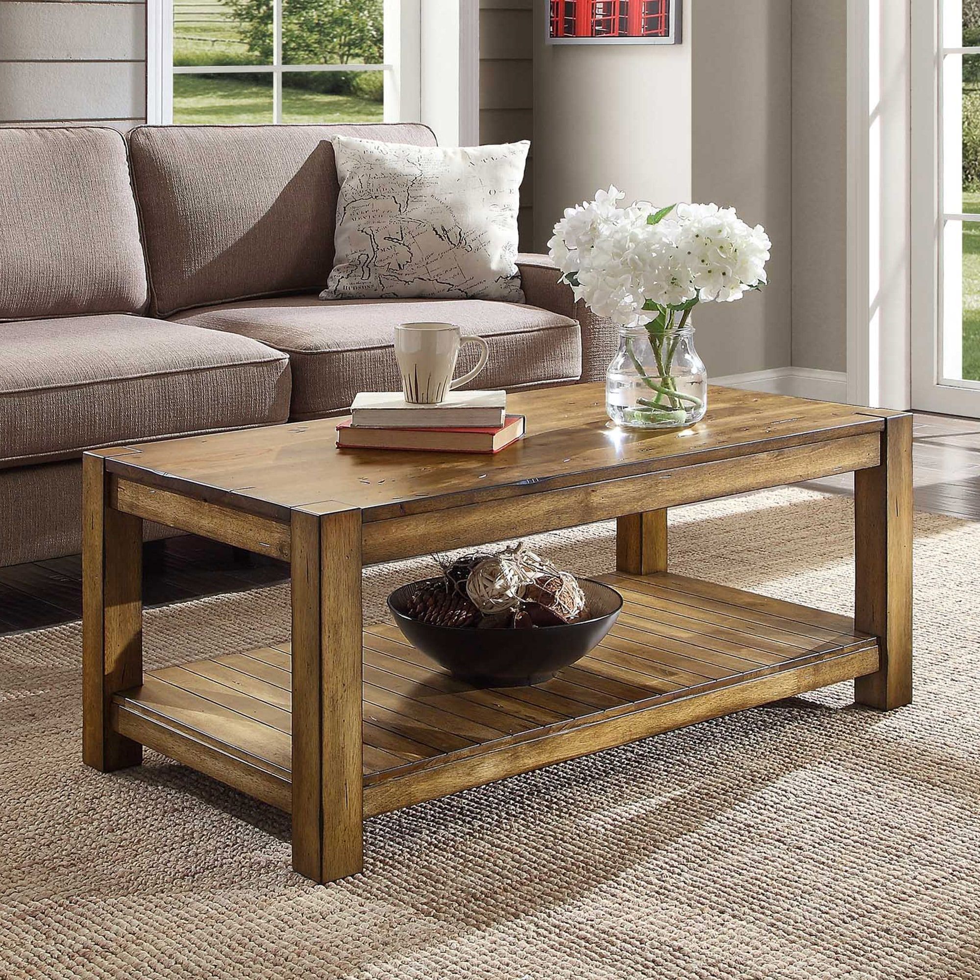 Bryant Coffee Table | Whalen Furniture Within Brown Rustic Coffee Tables (View 13 of 15)