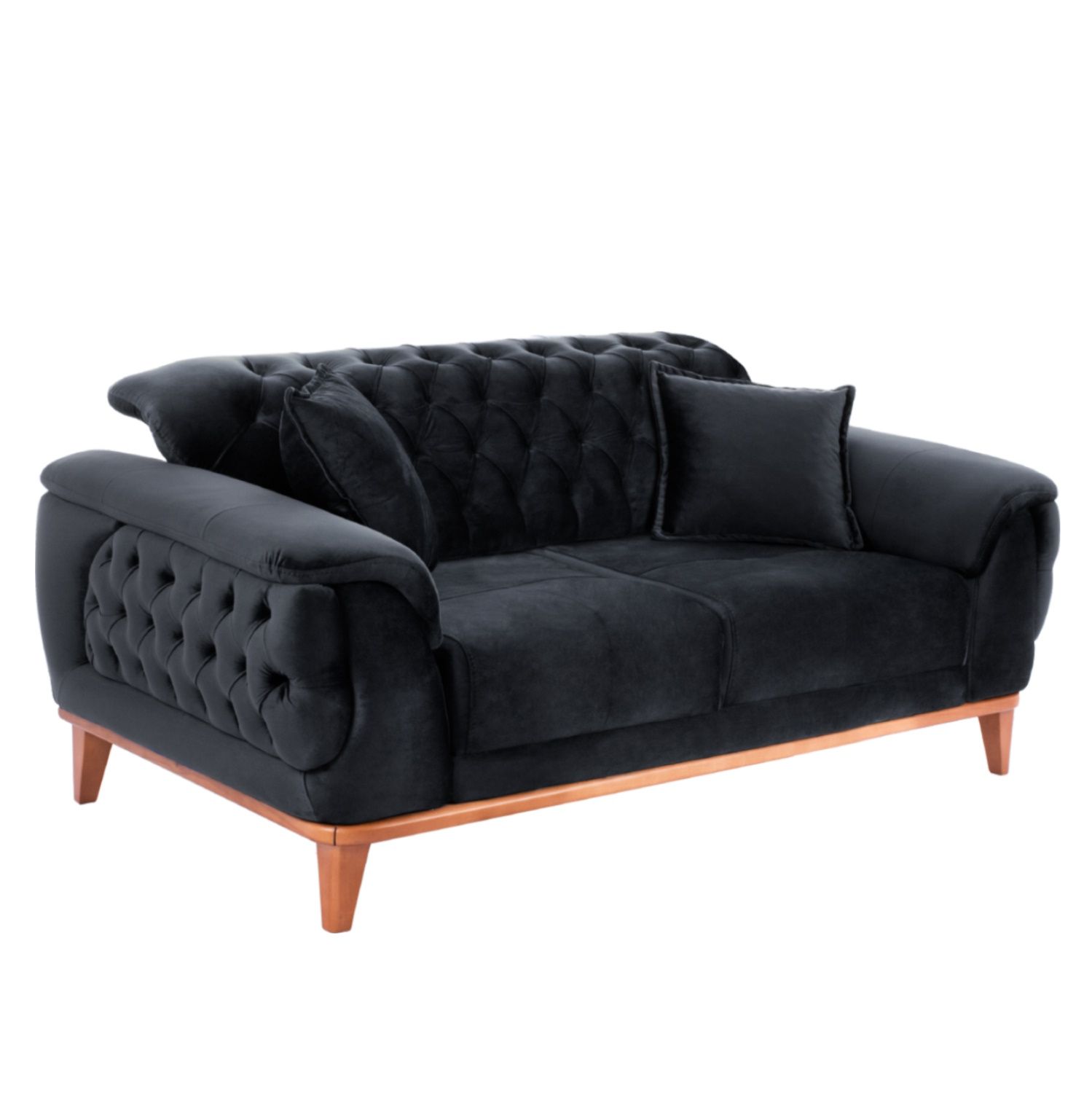 Buy Furniture Cheap ✓ Indoor & Outdoor Furniture ▷ For The Catering  Industry And Your Home ✚ Fast & Convenient ✚ Buy At The Best Price ➨ Save  Now! – 2 Seater Sofa Bed, Intended For Black Velvet 2 Seater Sofa Beds (View 2 of 15)