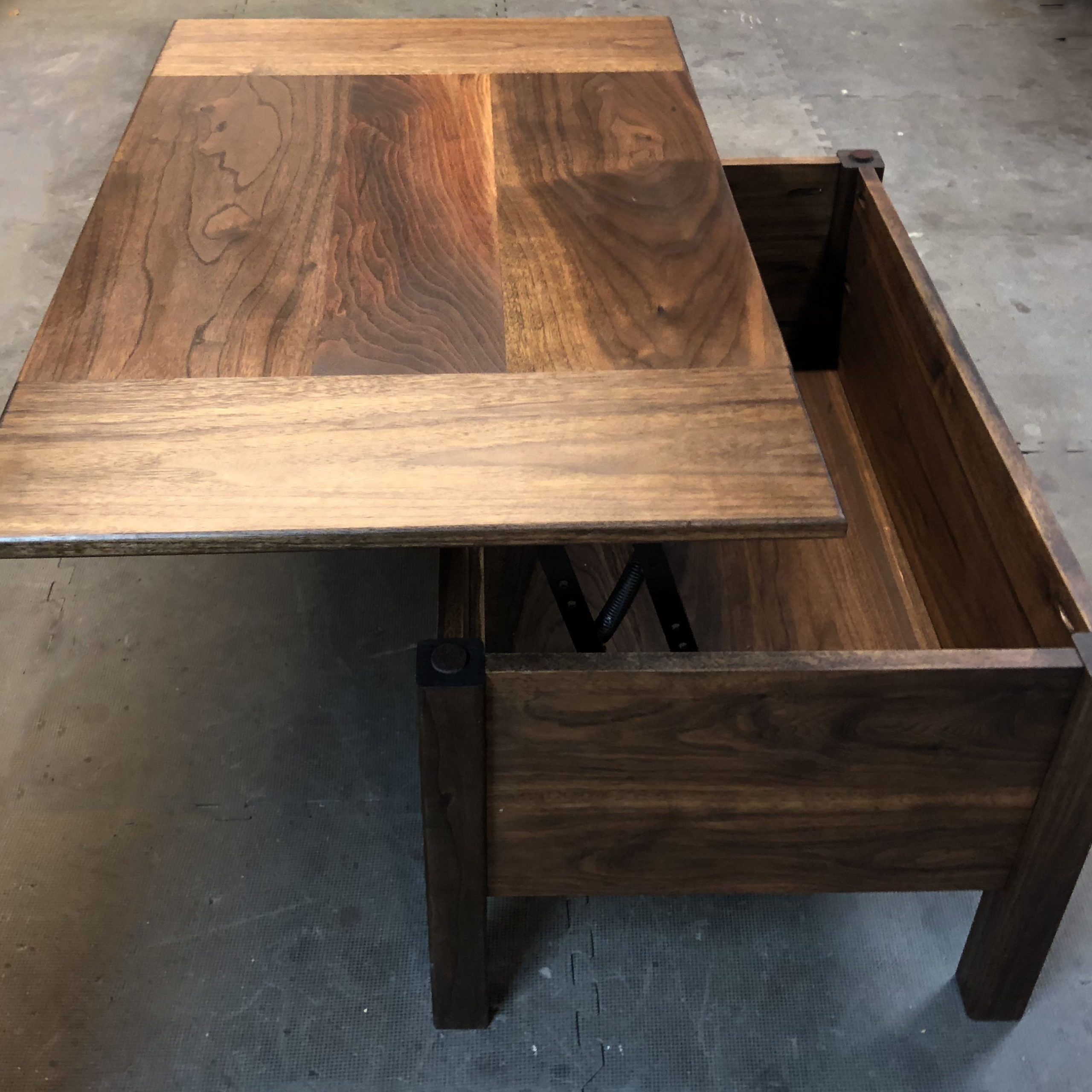Buy Hand Made Lift Top Combination Storage Coffee Table And Desk Made From  Solid Hardwood Or Pine, Made To Order From Mr² Woodworking | Custommade For Modern Wooden Lift Top Tables (View 12 of 15)
