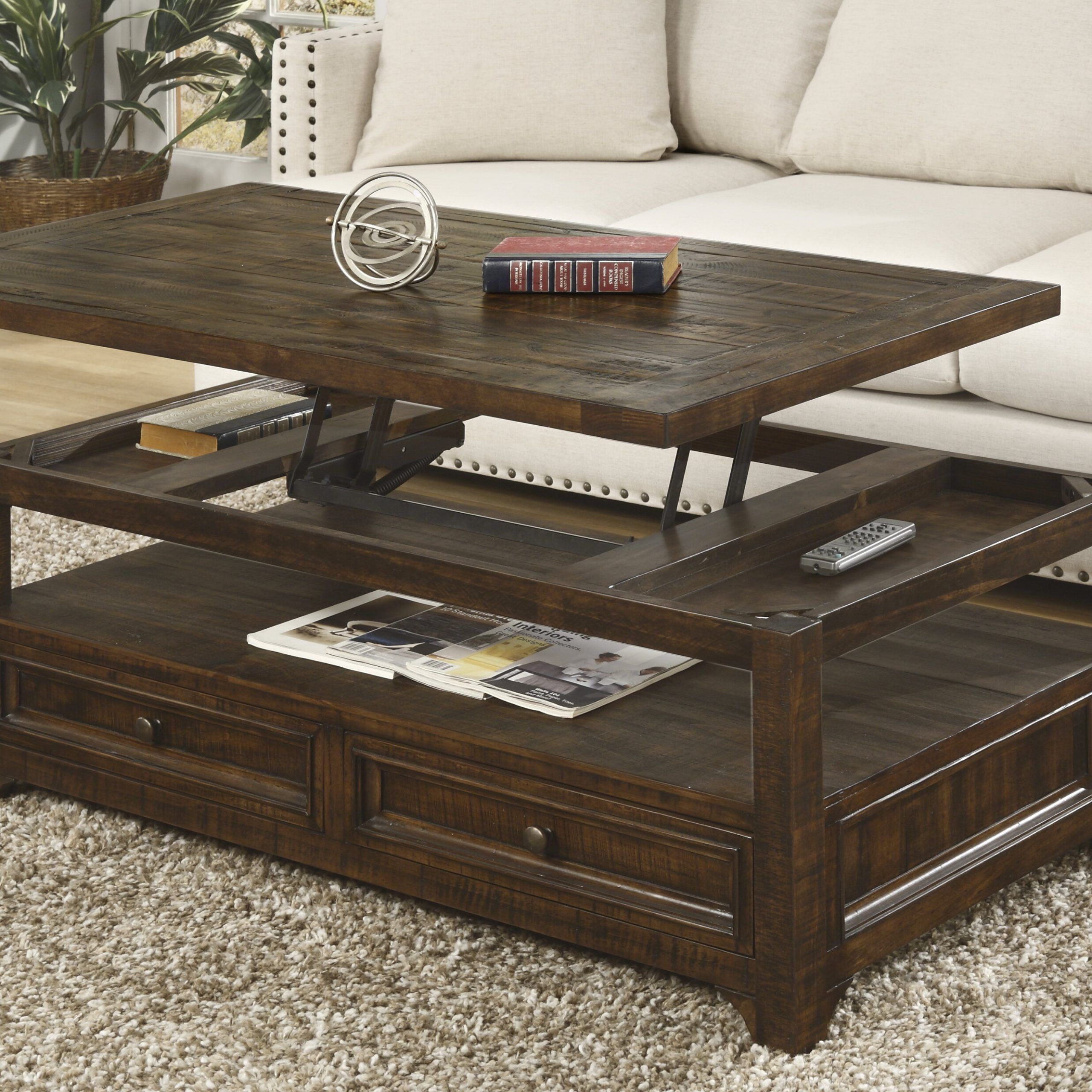 Canora Grey Flynn Solid Wood Lift Top Coffee Table With Storage & Reviews –  Wayfair Canada Within Wood Lift Top Coffee Tables (Photo 4 of 15)