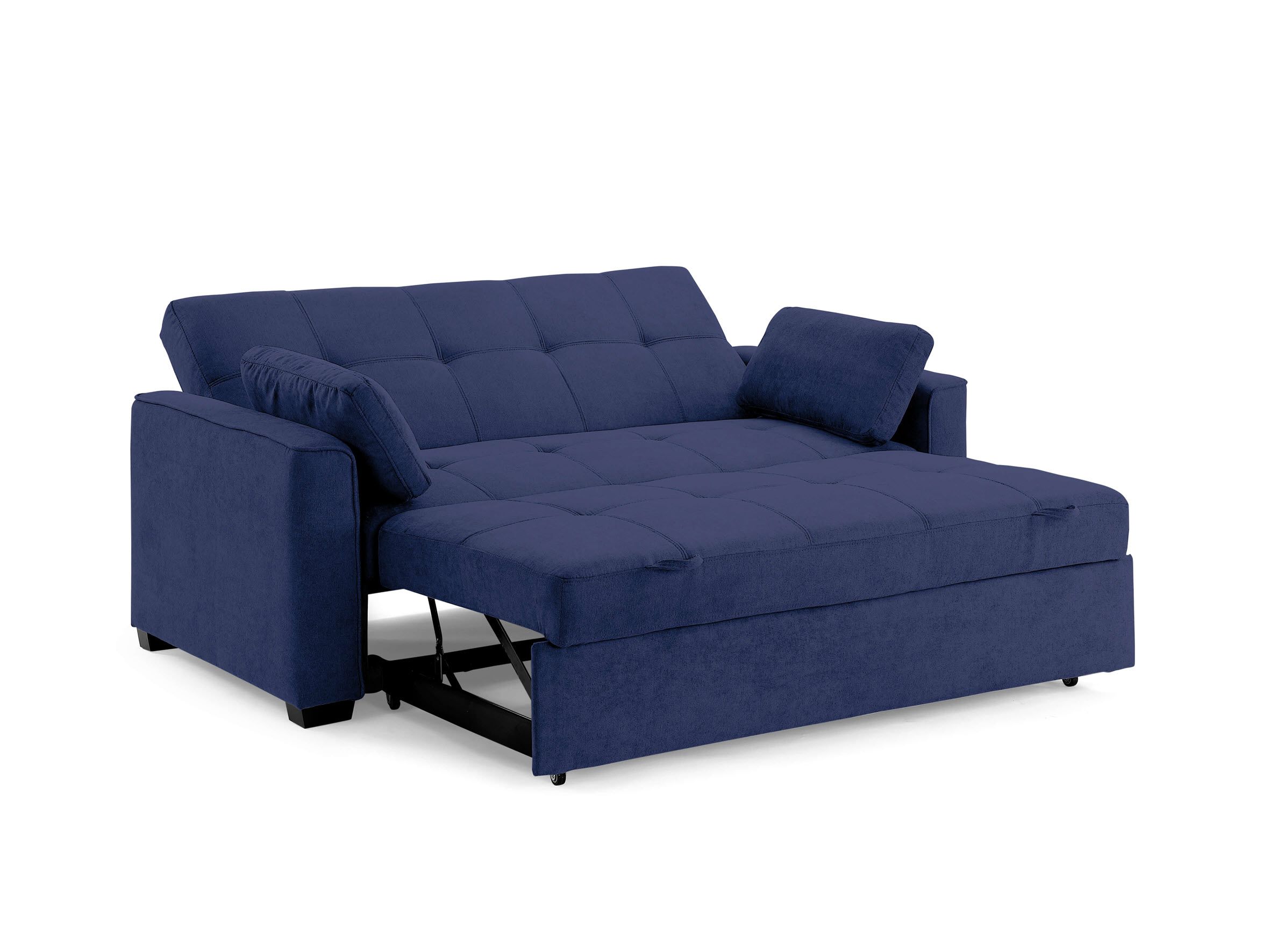 Cape Cod Nantucket Futon Sofa Sleeper Bed Navy Blue | Sleepworks For Navy Sleeper Sofa Couches (View 7 of 15)