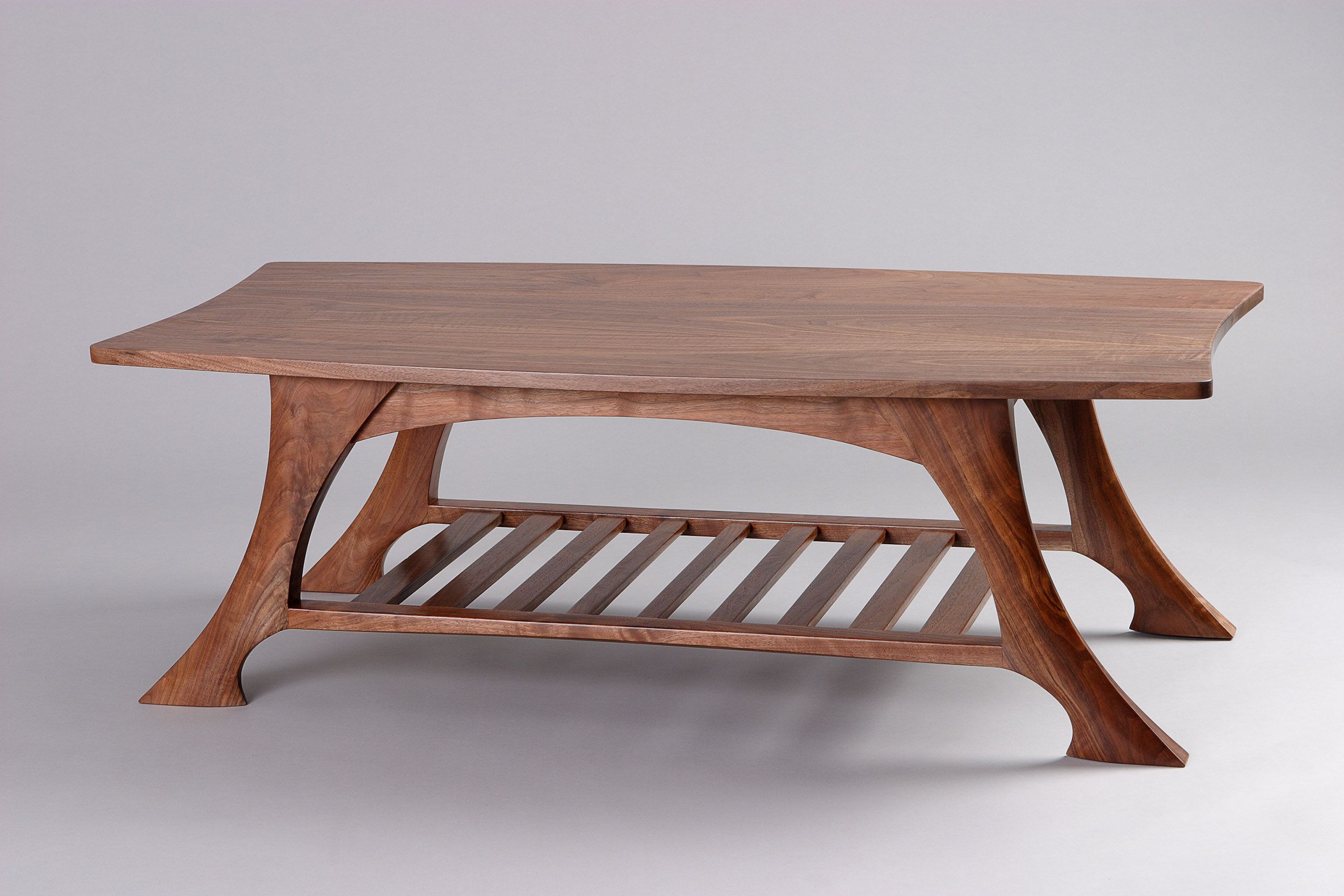 Casa Grande Coffee Table | Black Walnut Solid Wood – Seth Rolland With Regard To Coffee Tables With Solid Legs (View 8 of 15)