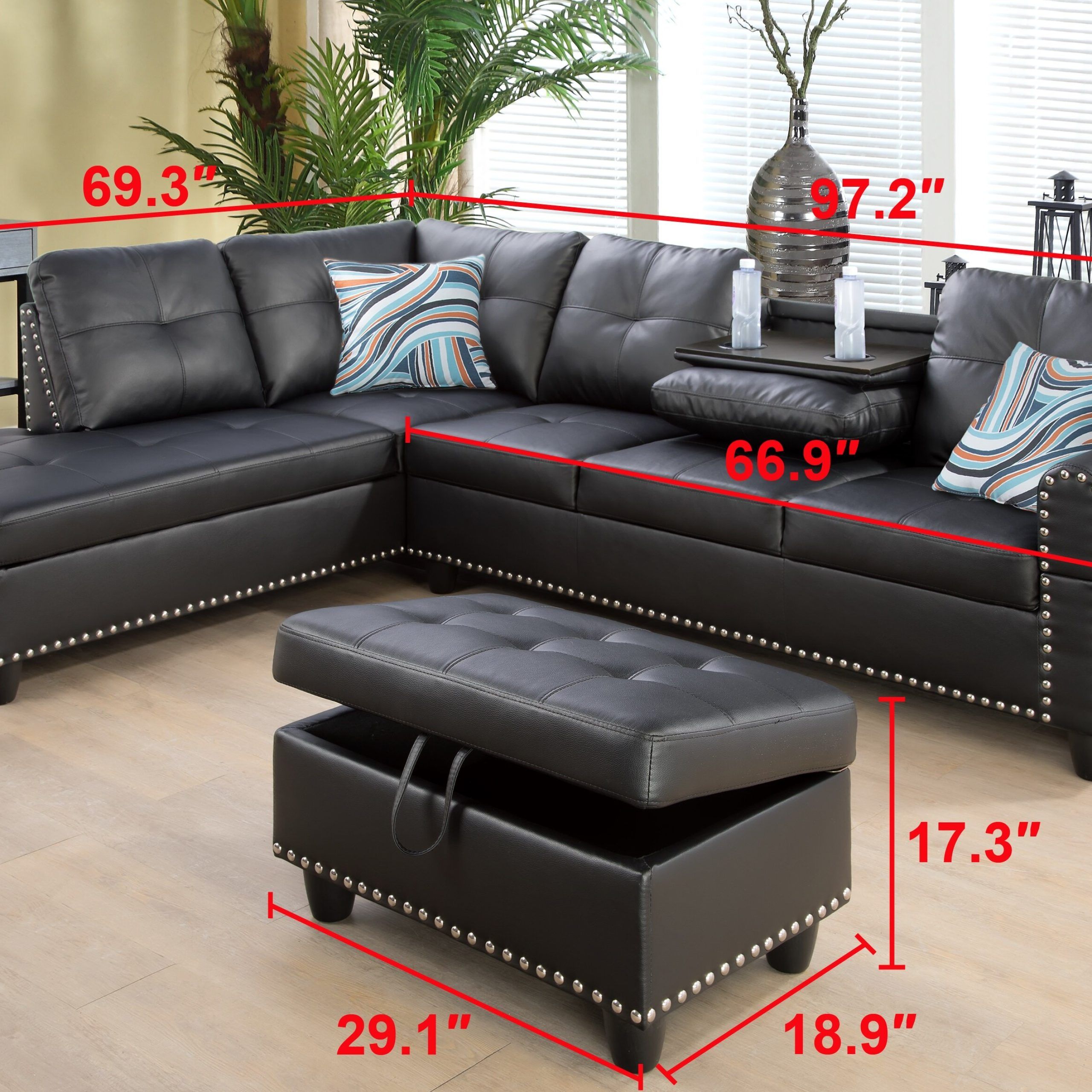 Featured Photo of 15 Best Ideas 3 Piece Leather Sectional Sofa Sets