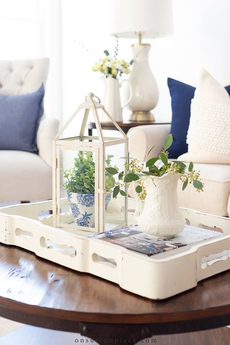 Coffee Table Decor Ideas That Add Interest + Style – On Sutton Place Regarding Coffee Tables With Trays (View 13 of 15)