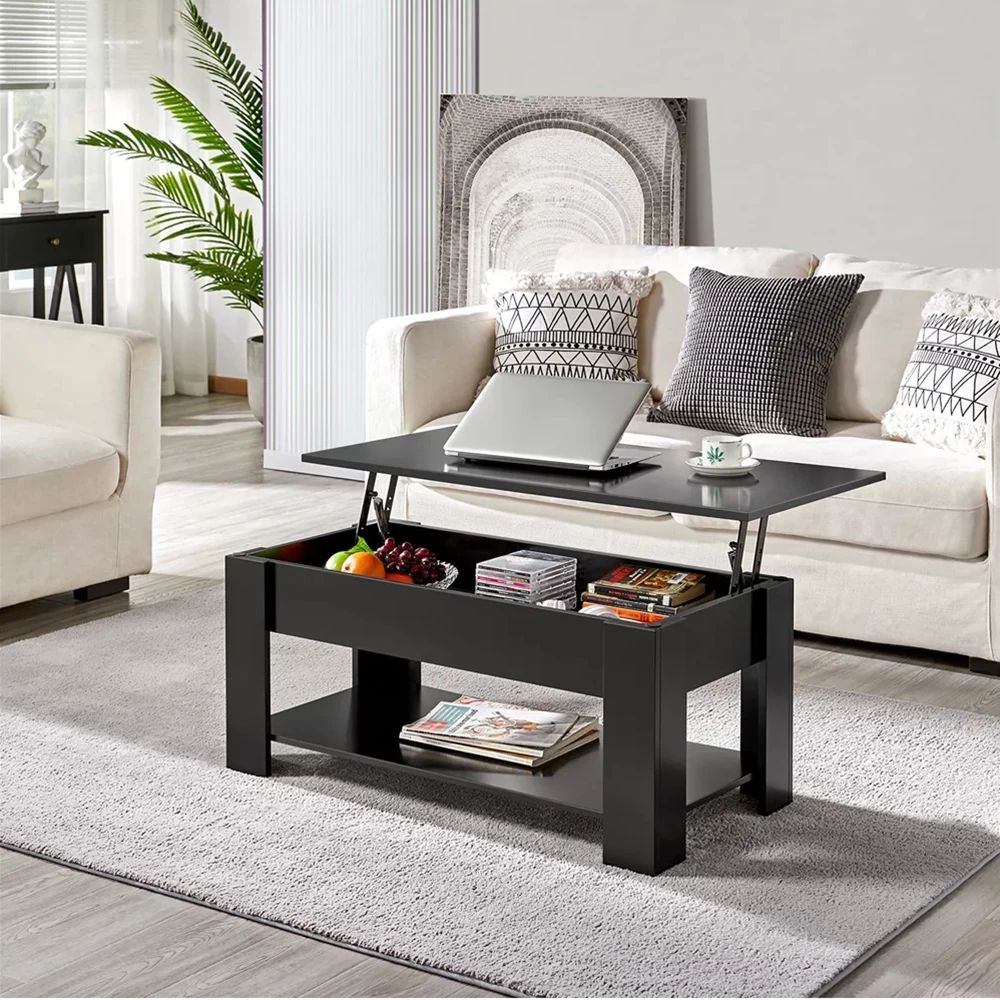 Coffee Table Storage Wood Lift Top Lower Shelf | Home Furniture Living Room  – Coffee – Aliexpress In Lift Top Coffee Tables With Shelves (View 9 of 15)