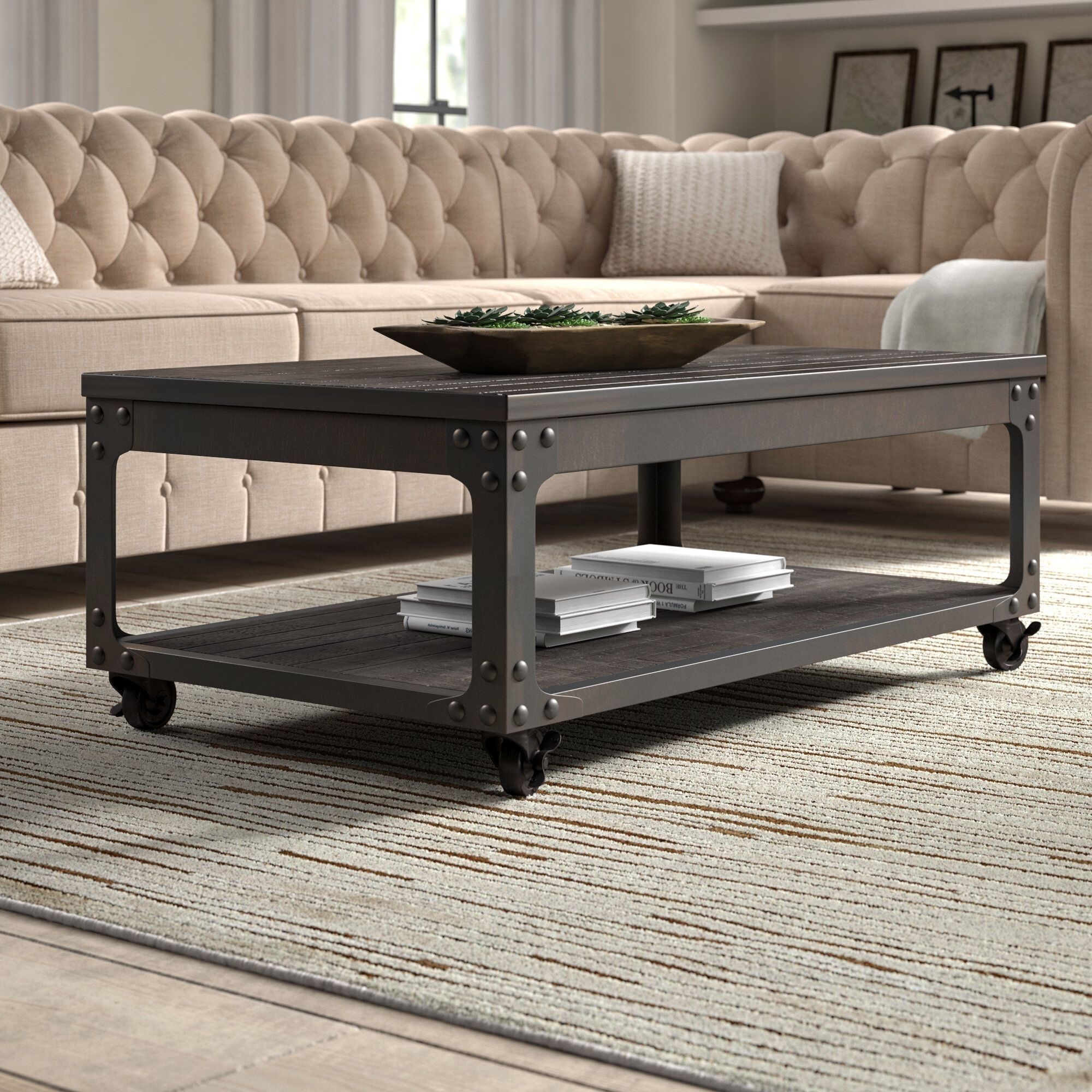 Coffee Table With Wheels – Foter Throughout Coffee Tables With Casters (Photo 8 of 15)