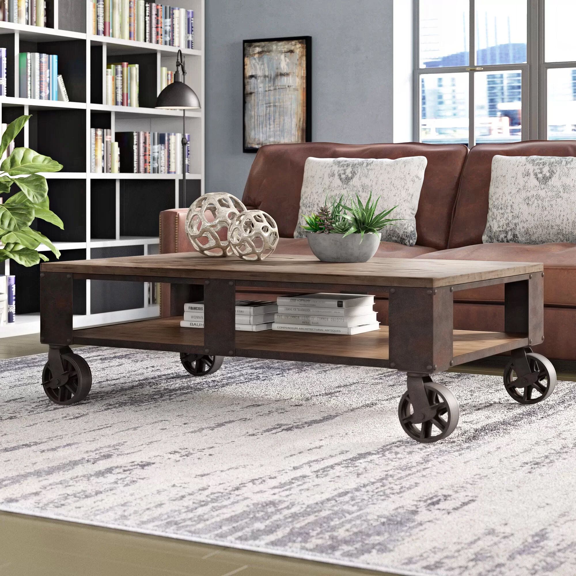 Coffee Table With Wheels – Foter Within Coffee Tables With Casters (View 4 of 15)
