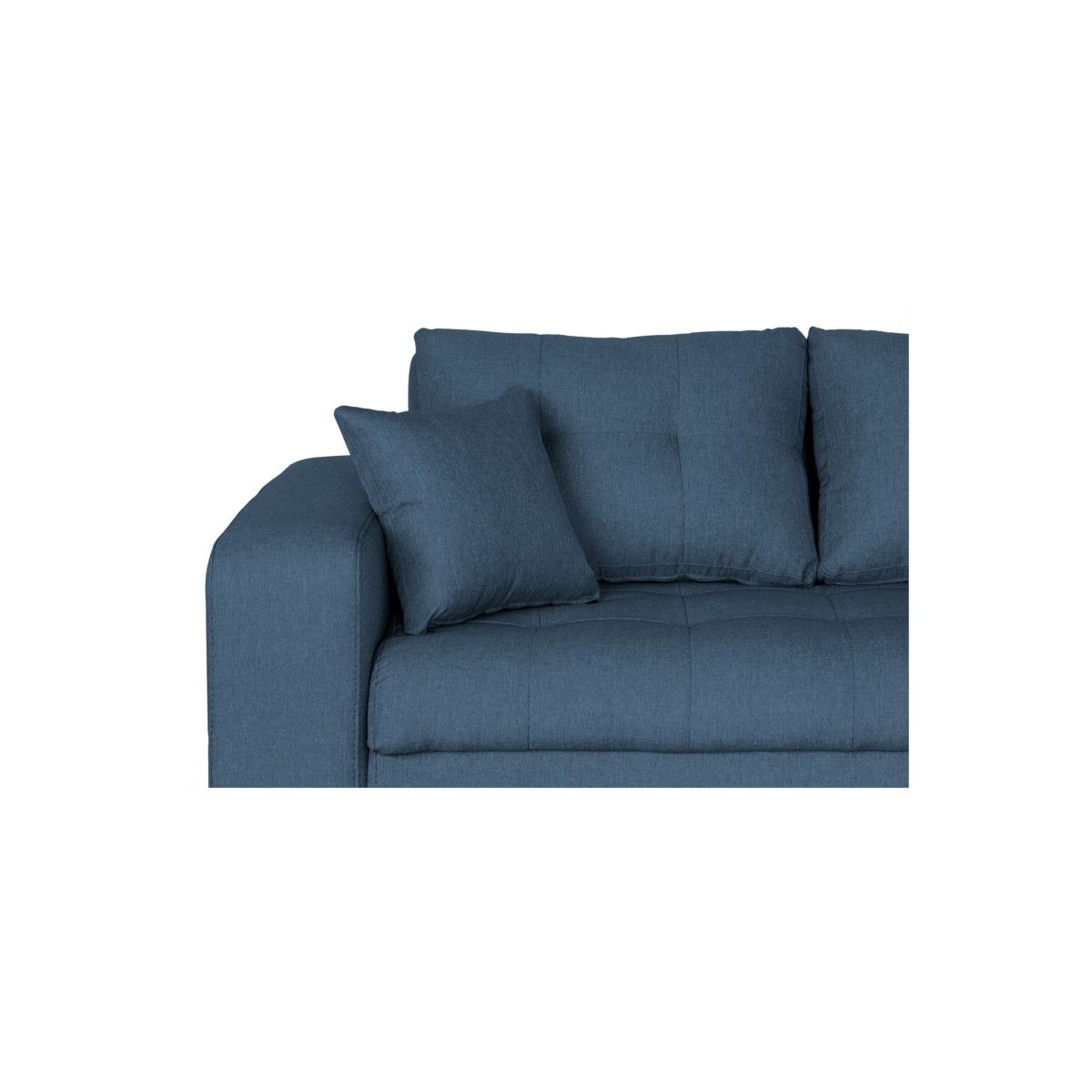 Convertible Corner Sofa 4 Places Fabric Right Angle Bond (petrol Blue) –  Amp Story 8767 In 8 Seat Convertible Sofas (Photo 5 of 15)