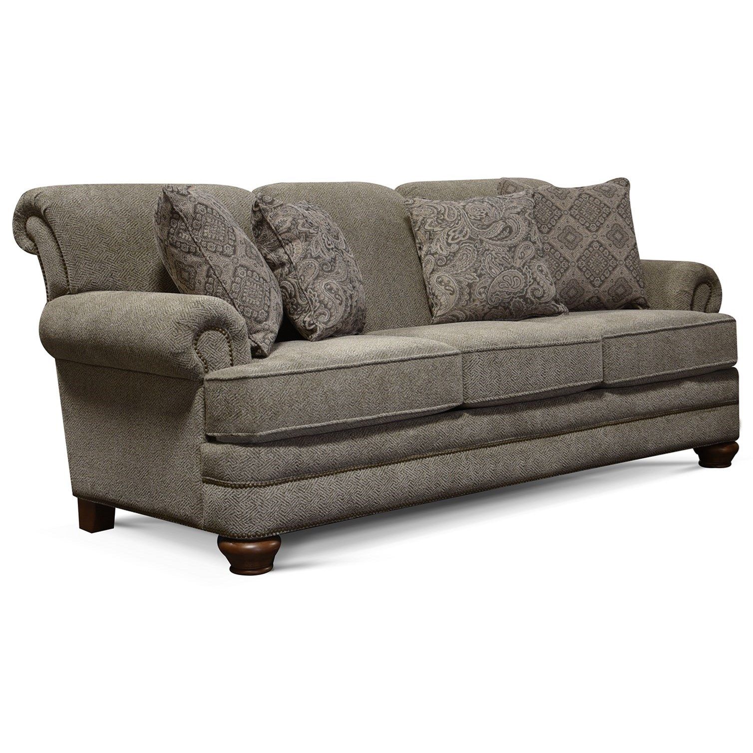 England 5q00/n Series Traditional Sofa With Nailhead Trim | Superstore |  Uph – Stationary Sofas Throughout Sofas With Nailhead Trim (Photo 5 of 15)