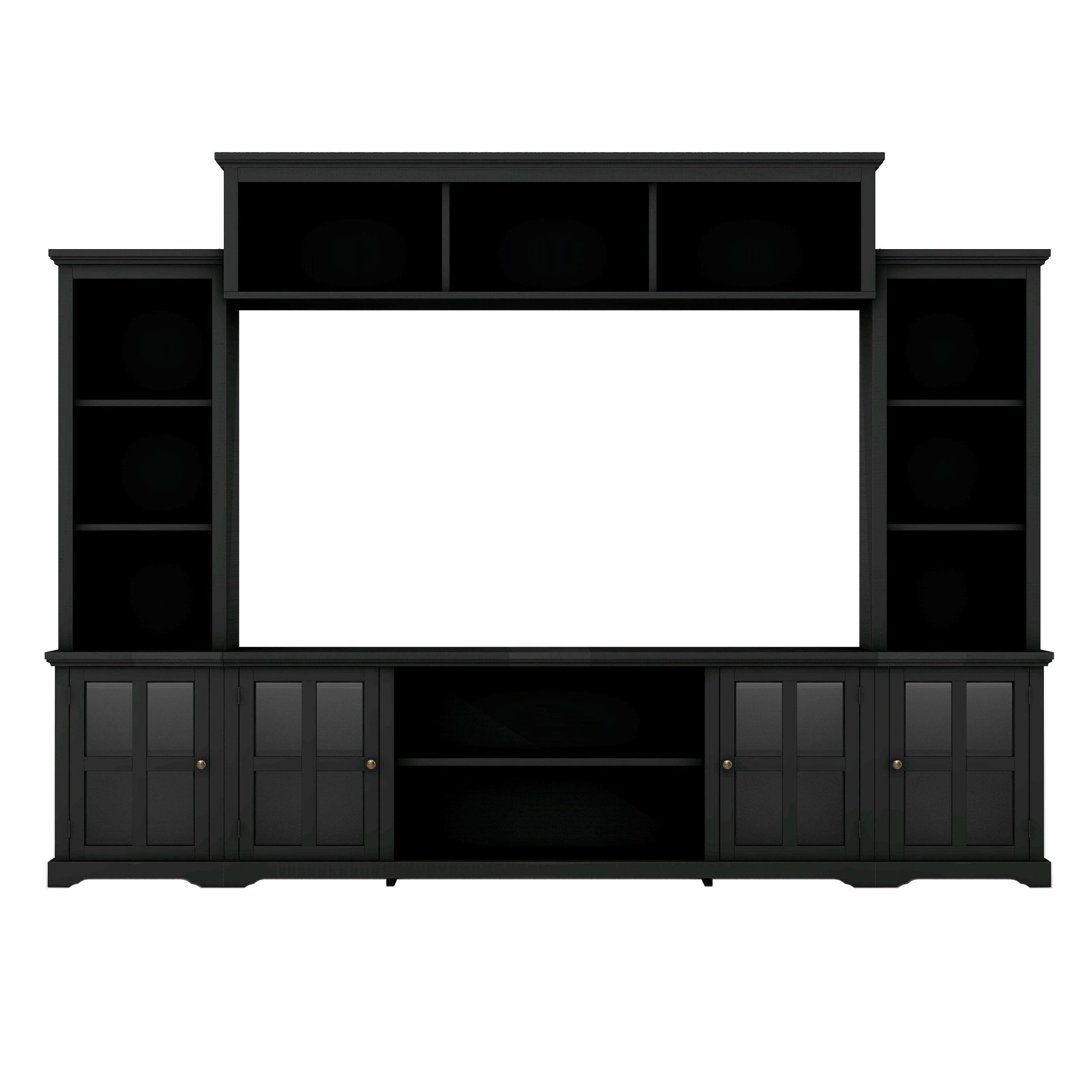 Entertainment Wall Unit With Bridge For Tvs Up To 70" – On Sale – Bed Bath  & Beyond – 37593513 With Regard To Entertainment Units With Bridge (View 8 of 15)